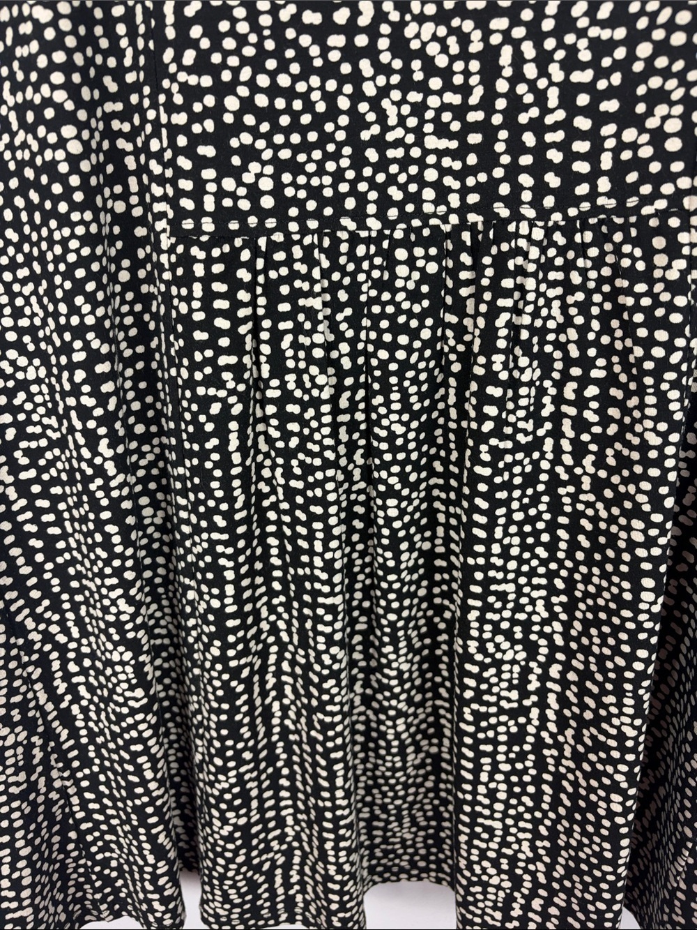 Habitat Women’s Open Front Cardigan XL Black White Dot Print Stretch Jacket - Picture 13 of 13